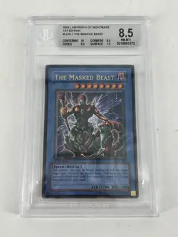 YuGiOh Labyrinth of Nightmare The Masked Beast 1st Ed #LON-001 BGS 8.5 - Image 1