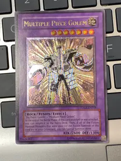 Yugioh Multiple Piece Golem TDGS-EN038 Ultimate Rare Unl edition nm condition - Image 1