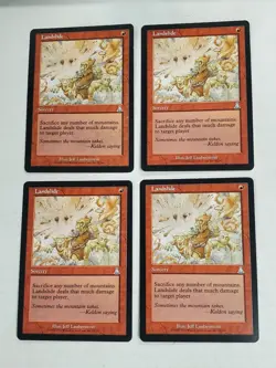 MTG Playset 4x Landslide (Urza's Destiny/Red/U) - BGM - Image 1