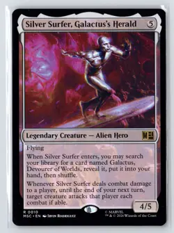 Silver Surfer, Galactus's Herald #10 Commander: Marvel Super Heroes Magic MTG - Image 1