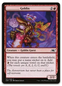 _____ Goblin #107 (NM) Unfinity UNF Magic MTG - Image 1