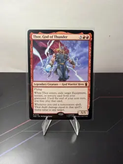 Thor, God of Thunder 156 Mythic Marvel Super Heroes Magic: The Gathering NM - Image 1