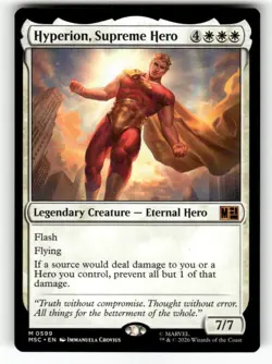 Hyperion, Supreme Hero 599 Commander: Marvel Super Heroes Magic The Gathering NM - Image 1