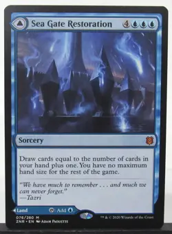 MTG Sea Gate Restoration Reborn Regular Mythic NM Zendikar Rising - Image 1