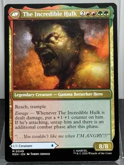 Bruce Banner MTG 0049 MSH Marvel Super Heroes Mythic Regular Near Mint NM - Image 2