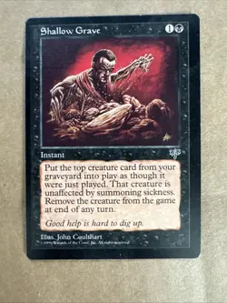 MTG Mirage Shallow Grave Unplayed NM NM+ Magic The Gathering - Image 1