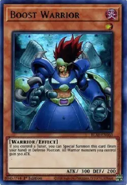 Yugioh - Boost Warrior - 1st Ultra Rare NM - Free Holographic Card - Image 1