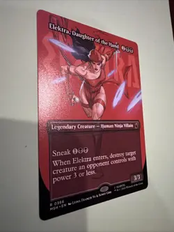 Elektra, Daughter of the Hand (Borderless) (0366) Marvel Super Heroes Mtg M/NM - Image 2