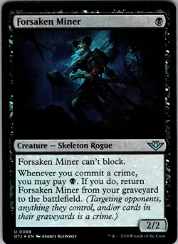 Magic: The Gathering Forsaken Miner 88 Foil Outlaws of Thunder Junction NM - Image 1