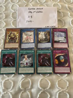 Lot Of 8 Ignition Assault 1996 1st Edition Non Holo Yugioh Cards All Near Mint! - Image 1