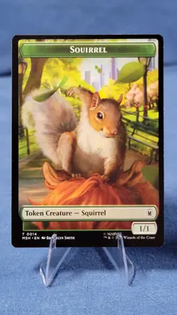 The Void // Squirrel Double-Sided Token 10 MSH Marvel Super Heroes Magic MTG NM - Image 1