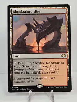 Wizards of the Coast Bloodstained Mire MH3 Regular Rare Land #0216 EN 2024 - Image 1