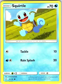 Squirtle 23/181 Common Team Up Pokemon Near Mint - Image 1