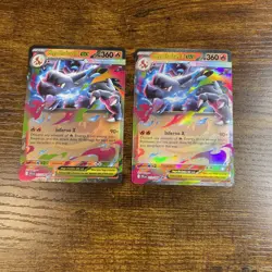 Pokemon Lot of (2) Mega Charizard X EX 013/094 Phantasmal Flames NM/M - Image 1