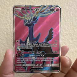 The Pokemon Company Xerneas GX Full Art Ultra Rare Holo 126/131 Eng 2018 - Image 5