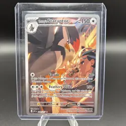 Pokemon Larry's Staraptor Full Art Rare Scarlet & Violet Holo 249/227 150 HP - Image 1