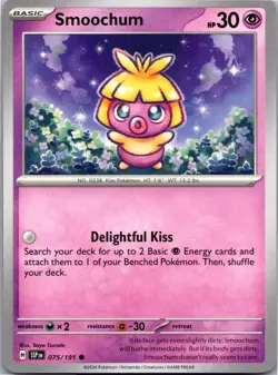 Smoochum 075/191 Common Surging Sparks Pokemon Near Mint - Image 1