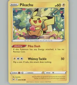 Pikachu 052/196 Common Lost Origin Near Mint - Image 1