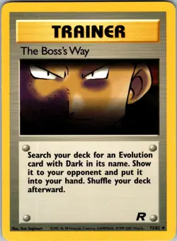 The Boss's Way 73/82 Team Rocket Pokemon NM Unlimited - Image 1