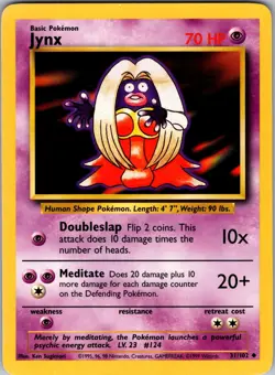 Jynx 031/102 Base Set Pokemon NM - Image 1
