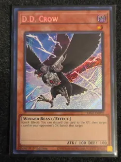 Yu-Gi-Oh D.D. Crow RA02-EN002 Secret Rare 1st Edition - Image 1