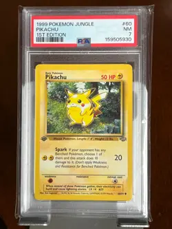 Pokemon Pikachu 60 Jungle 1st Edition PSA 7 - Image 3