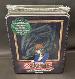 2003 Yugioh Collector Tin, Kaiba/Blue Eyes Dragon MINT!, F.Sealed &Case Fresh W4 - Image 1