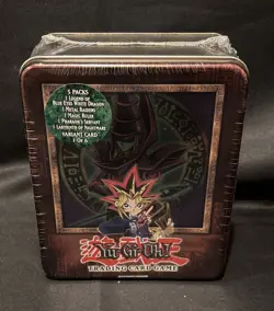 2003 Yugioh Collector Tin, Yugi/Dark Magician, MINT!, Fact Sealed &Case Fresh D4 - Image 1