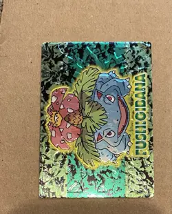 Pokemon 1999 Japanese Meiji Promo Embossed Venusaur - Image 1