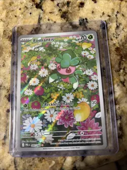 Fomantis 085/084 Illustration Rare Pitch Black Pokemon Holo Near Mint - Image 1