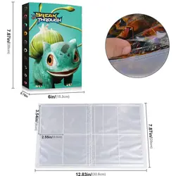Pokemon Card Collection Book Pokemon Card Book Pokemon Pickup Pack 240 Cards - Image 3