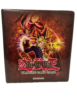 YuGiOh! Original Vintage Large D Ring Binder Used Official Konami Rare 1996 - Image 1