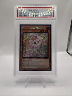 Yu-Gi-Oh! TCG Mulcharmy Meowls Secret Rare Card SUDA-EN025 psa 9 - Image 1