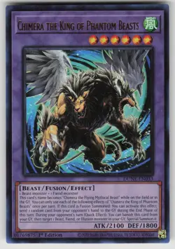 Chimera the King of Phantom Beasts DUNE-EN033 Ultra Rare Yu-Gi-Oh 1st Edition NM - Image 1