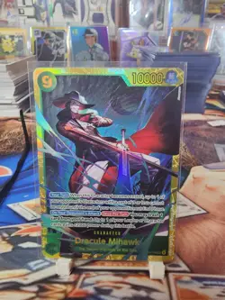 Dracule Mihawk 🔥 OP14-119 The Azure Sea's Seven Foil 🔥 One Piece - Image 1