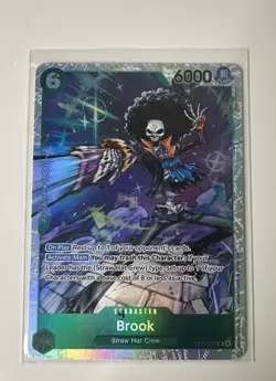 One Piece Brook OP15-032 Super Rare Green Near Mint English - Image 1