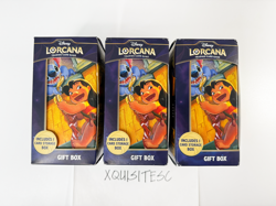 3 NEW Disney Lorcana TCG Archazia's Island Gift Box with Lilo GLIMMER FOIL Promo - Image 1