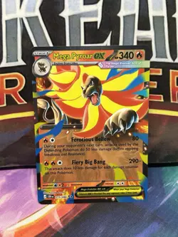 Mega Pyroar ex 15/86 Double Rare Pokemon Chaos Rising ME04 MINT - Image 1