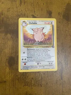 Pokemon TCG Clefable 17/64 - Jungle - Rare - 1999 - NM - Image 1