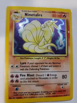 Ninetales Base Set Pokemon Card Jungle Fossil WOTC - Image 1
