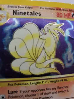 Ninetales Base Set Pokemon Card Jungle Fossil WOTC - Image 2
