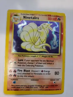 Ninetales Base Set Pokemon Card Jungle Fossil WOTC - Image 4