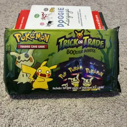 NEW & SEALED 2023 Pokemon 50 Pack, 150 Card Trick or Trade BOOster Bundle RARE! - Image 1