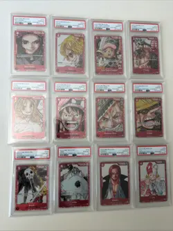 2023 One Piece English Film Red Premium Card Full Set (12) - PSA 10 Luffy Zoro - Image 1