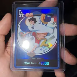 2026 ONE PIECE LOS ANGELES DODGERS MONKEY D LUFFY DON CARD PROMO 7/2/26 IN HAND! - Image 1