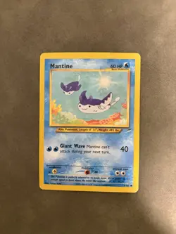Mantine # 74/105 Neo Destiny Set Pokemon Trading TCG Rares Game Cards LP - Image 1