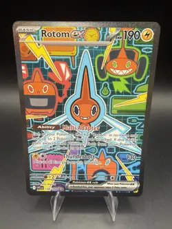 Rotom ex 126/094 SIR Holo Me02: Phantasmal Flames Pokemon Card TCG ENG NM - Image 1