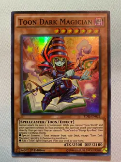 YUGIOH! Toon Dark Magician TDIL-EN032 Super Rare 1st Edition NM - Image 1