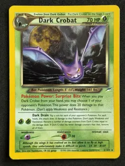 Dark Crobat - 2/105 - Pokemon Neo Destiny Unlimited Holo Rare Card WOTC NM - Image 1