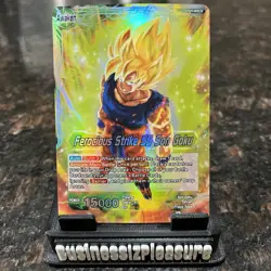 Ferocious Strike SS Son Goku BT10-060 Leader Foil Dragon Ball Super Card Game NM - Image 1